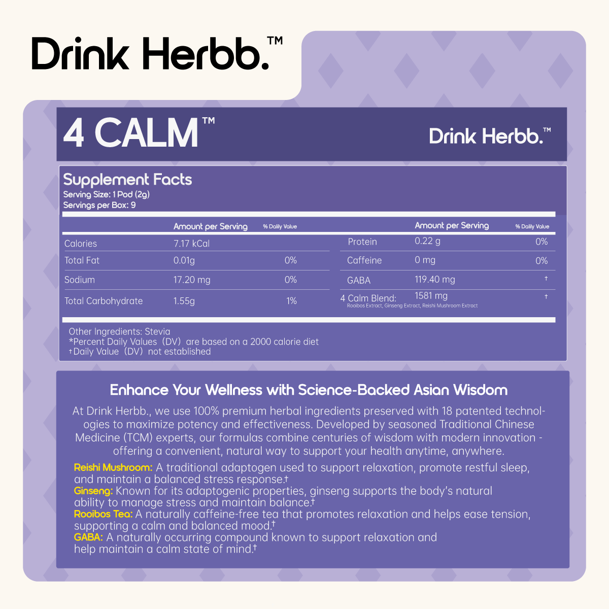 4 Calm - Stress Response Support*